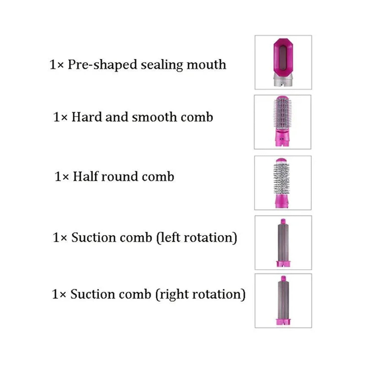 5-in-1 Hair Styling Tool – Straightener, Dryer, Curler & Hot Air Brush