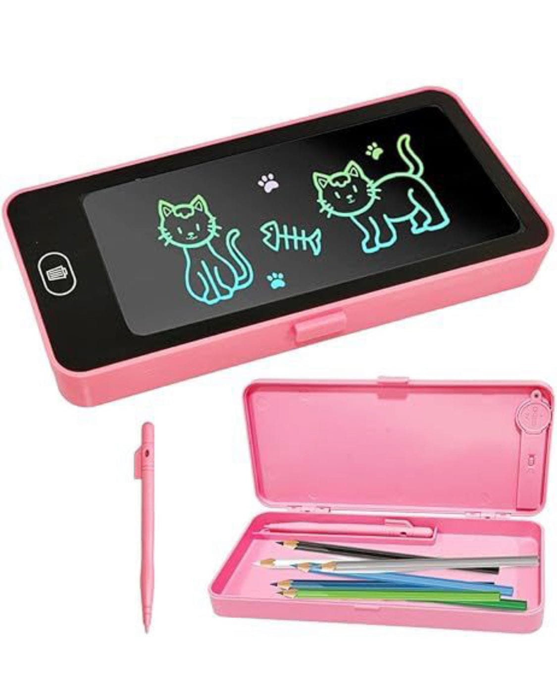 Lcd Multi Writing Tablet With Pencil Box