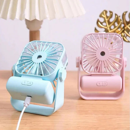 DESKTOP SPRAY FAN Rechargeable