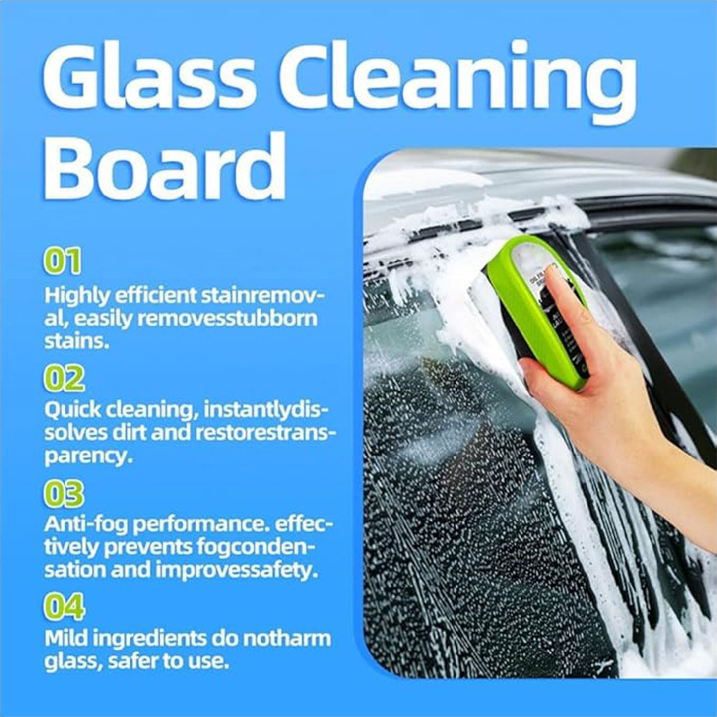 Car Glass Oil Film Removing Cleaner