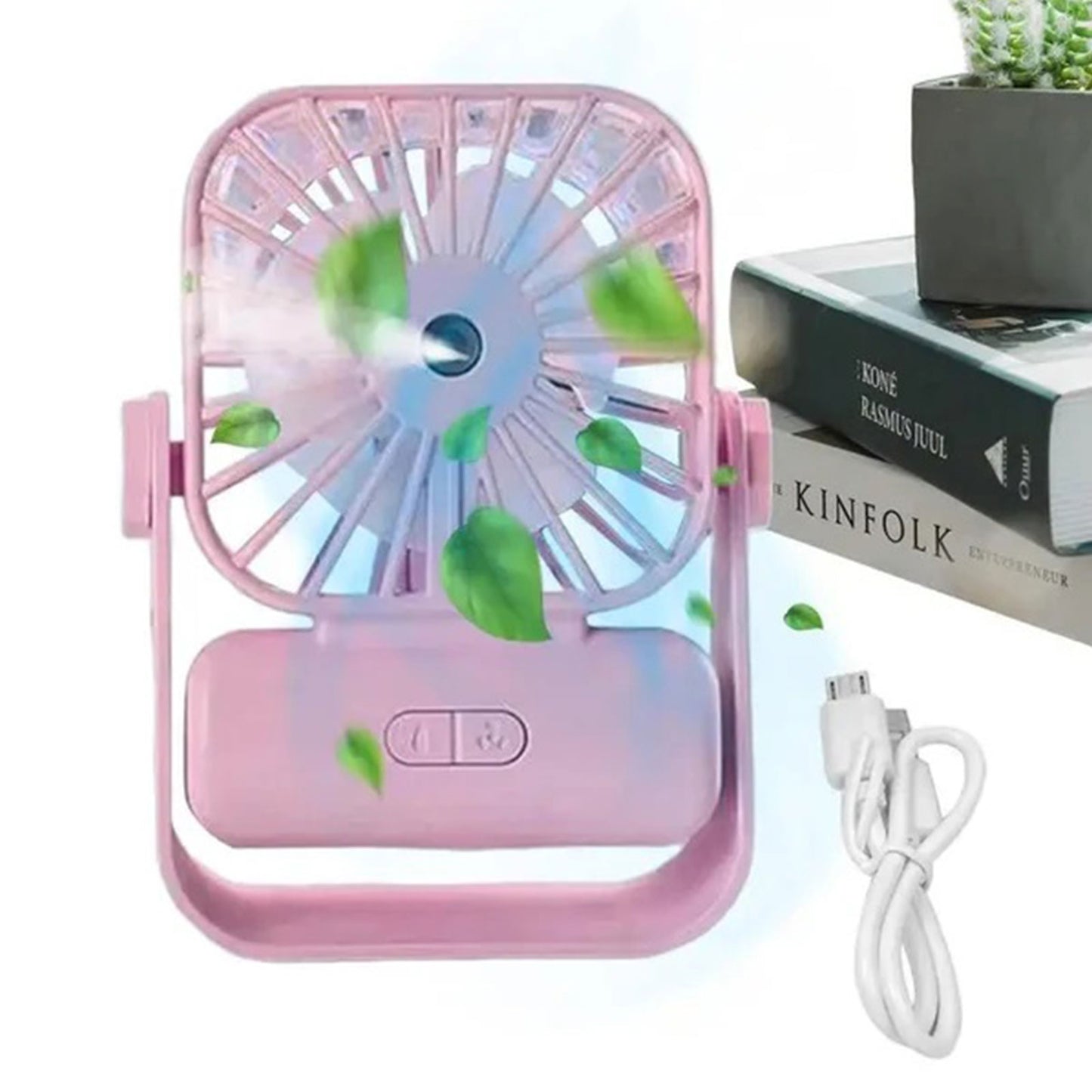 DESKTOP SPRAY FAN Rechargeable