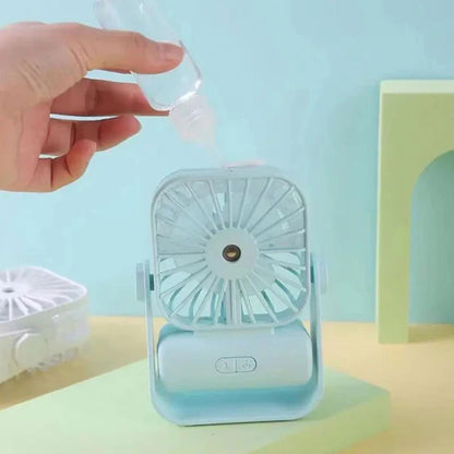 DESKTOP SPRAY FAN Rechargeable
