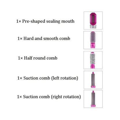 5-in-1 Hair Styling Tool – Straightener, Dryer, Curler & Hot Air Brush