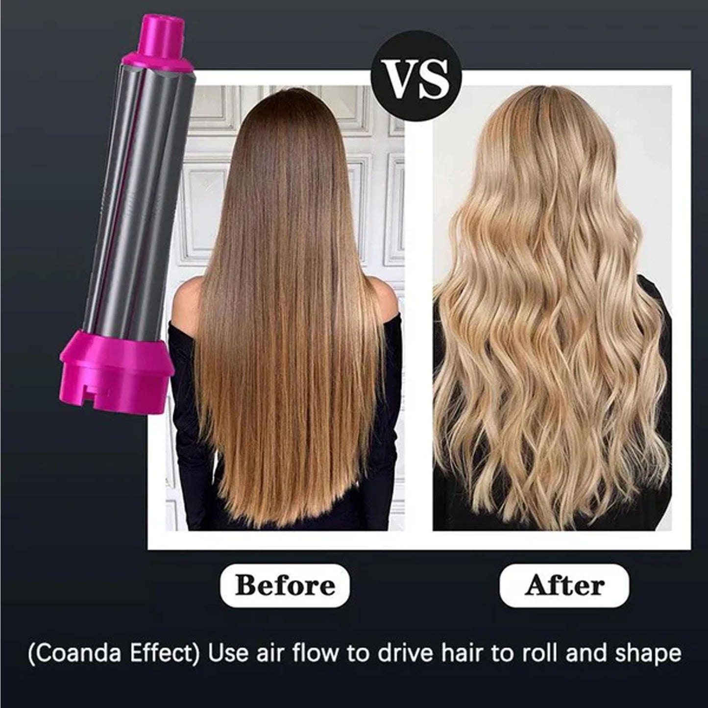 5-in-1 Hair Styling Tool – Straightener, Dryer, Curler & Hot Air Brush