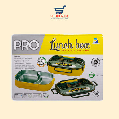 Pro Lunch Box Stainless Steel Thermal Bento Lunch Box Bag Compartmen