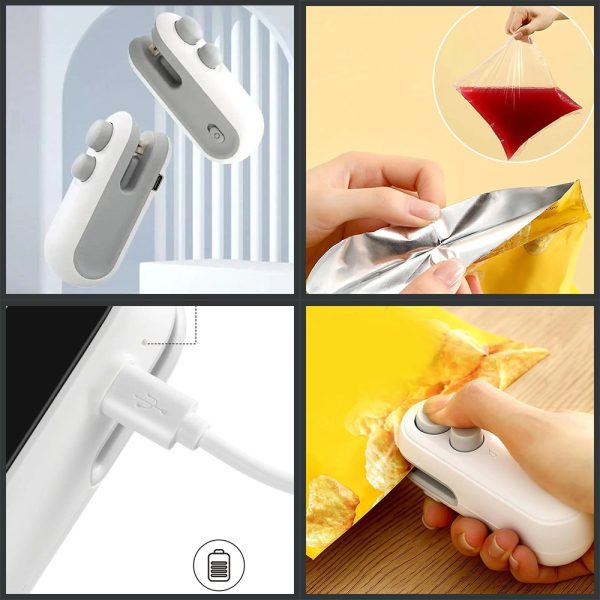 Rechargeable Mini Bag Sealer & Cutting Machine (2 In 1)